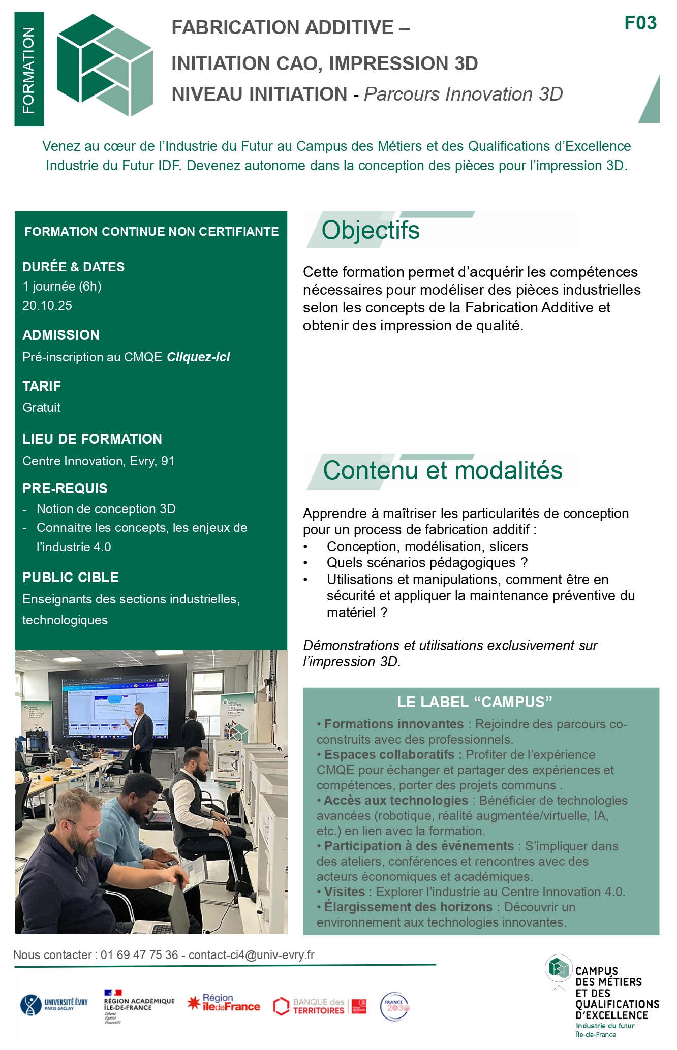 Catalogue Formation 6