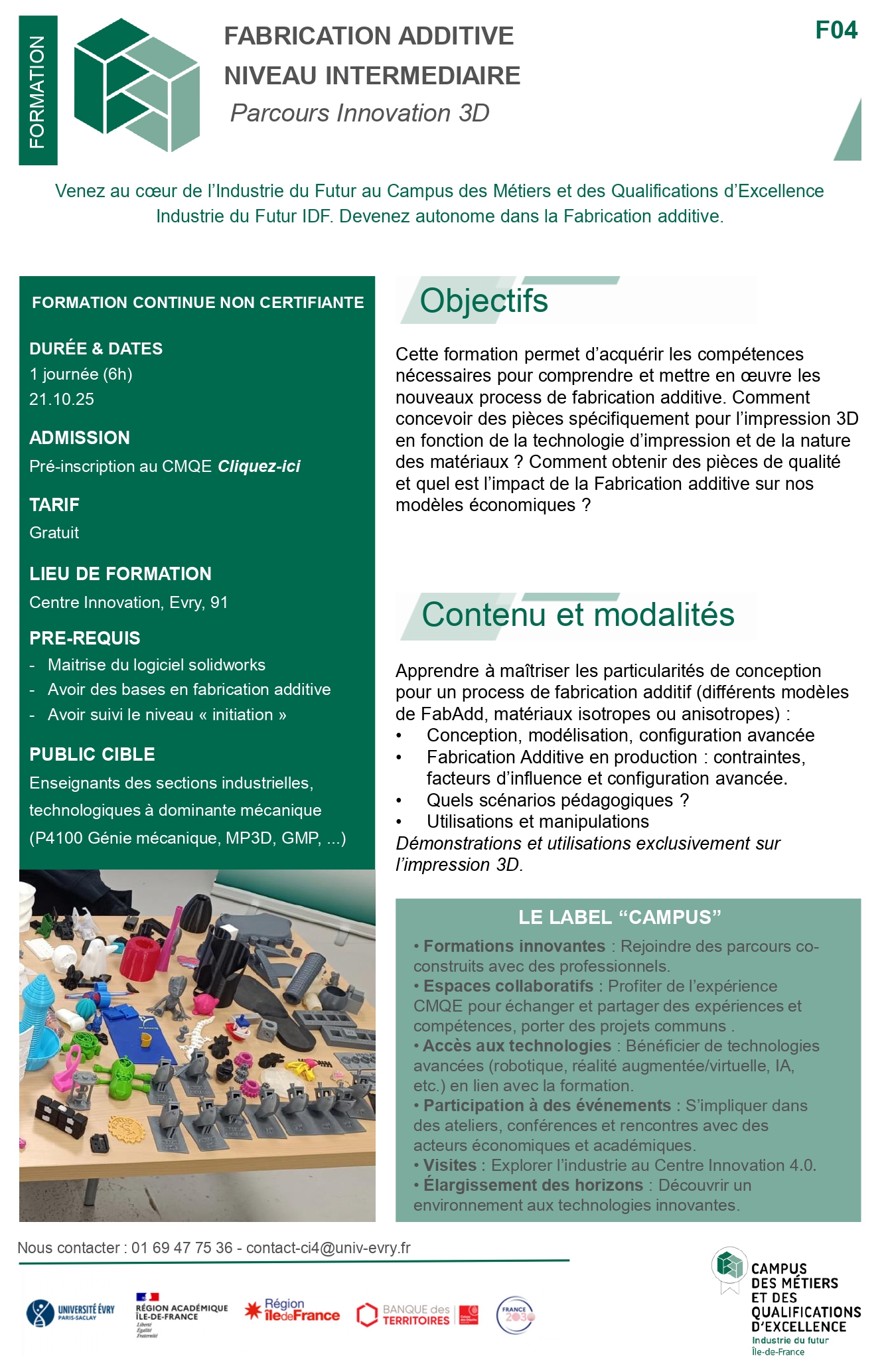 Catalogue Formation 7