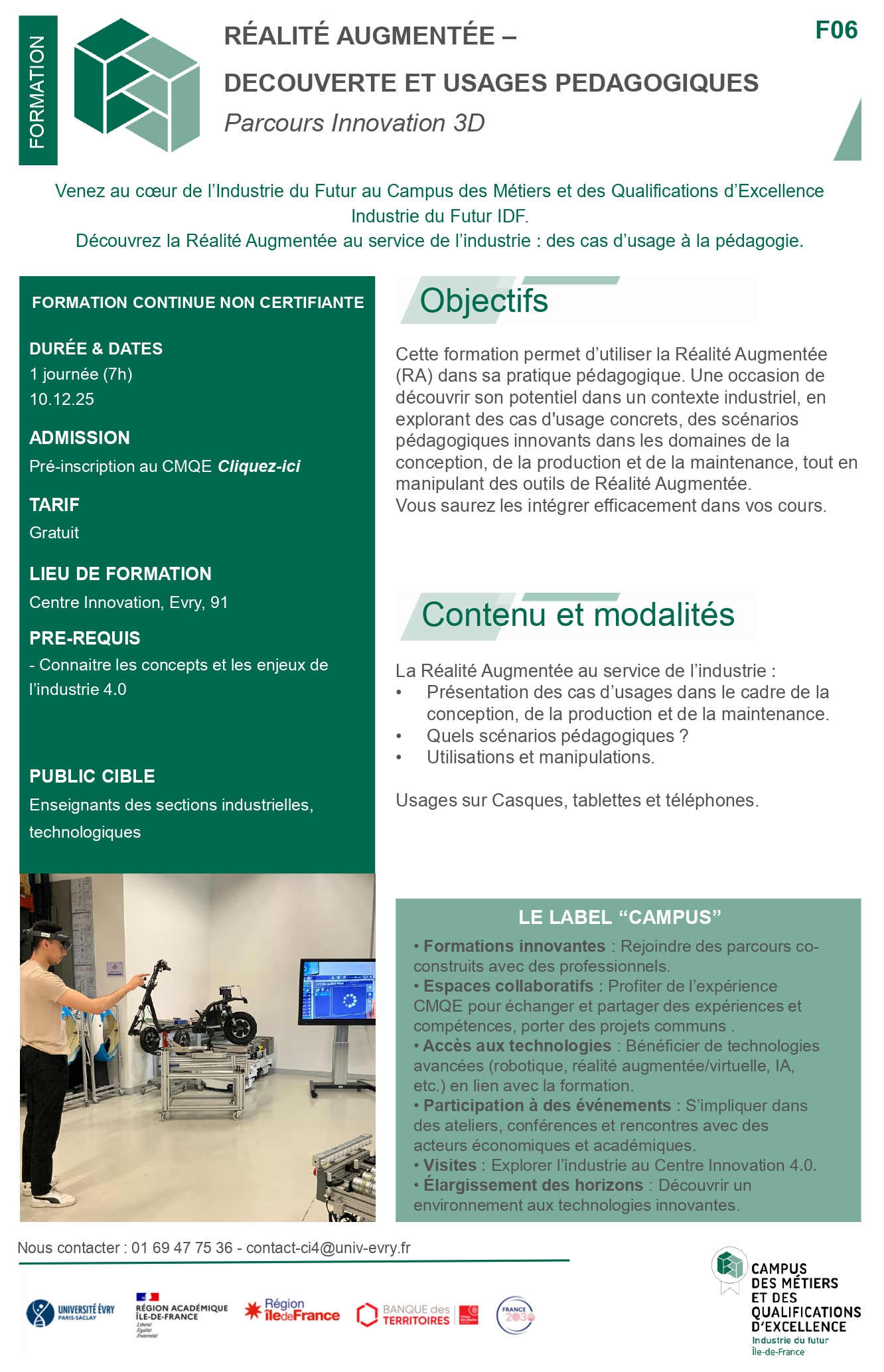Catalogue Formation 9