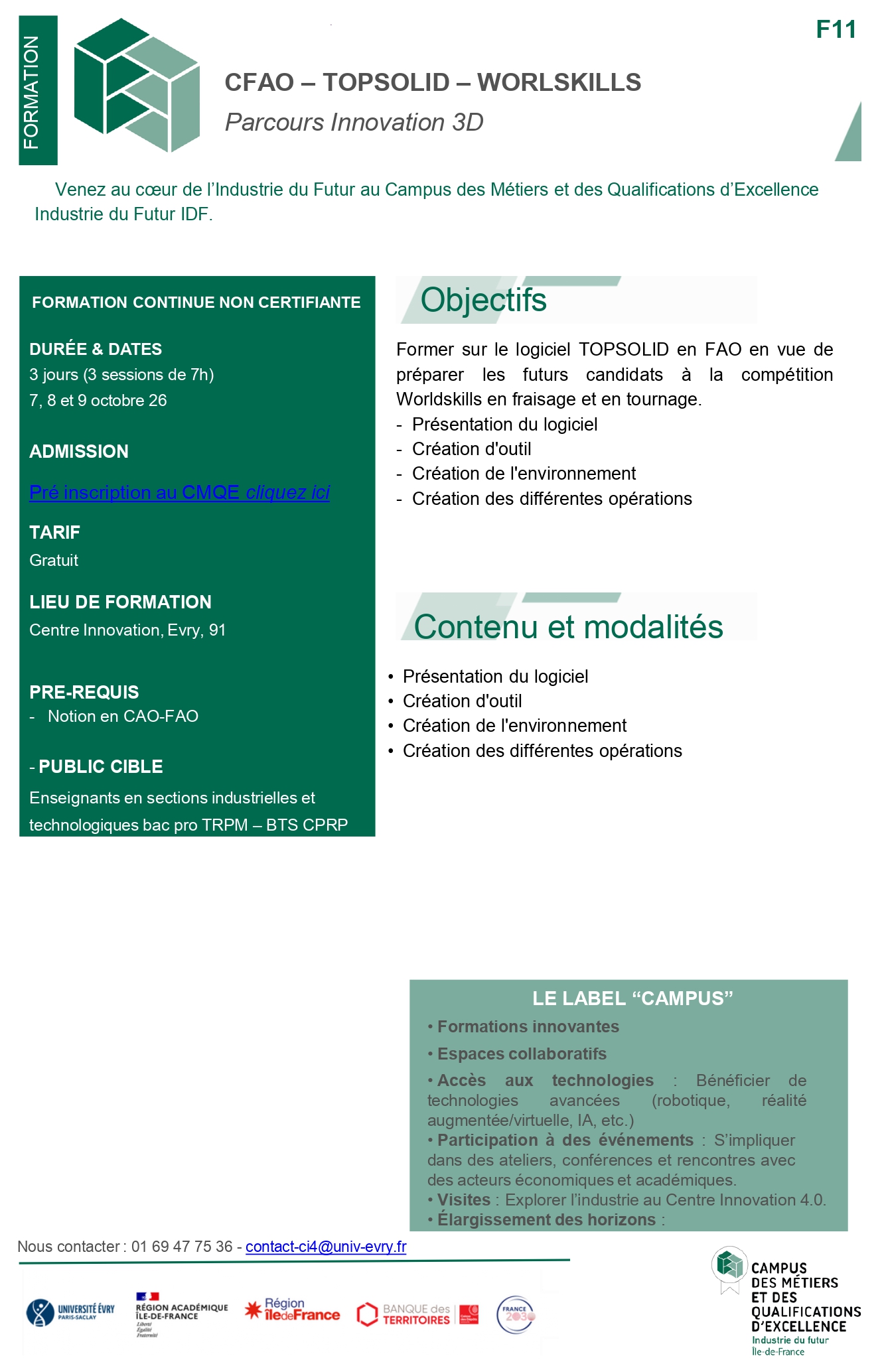 Catalogue Formation 14