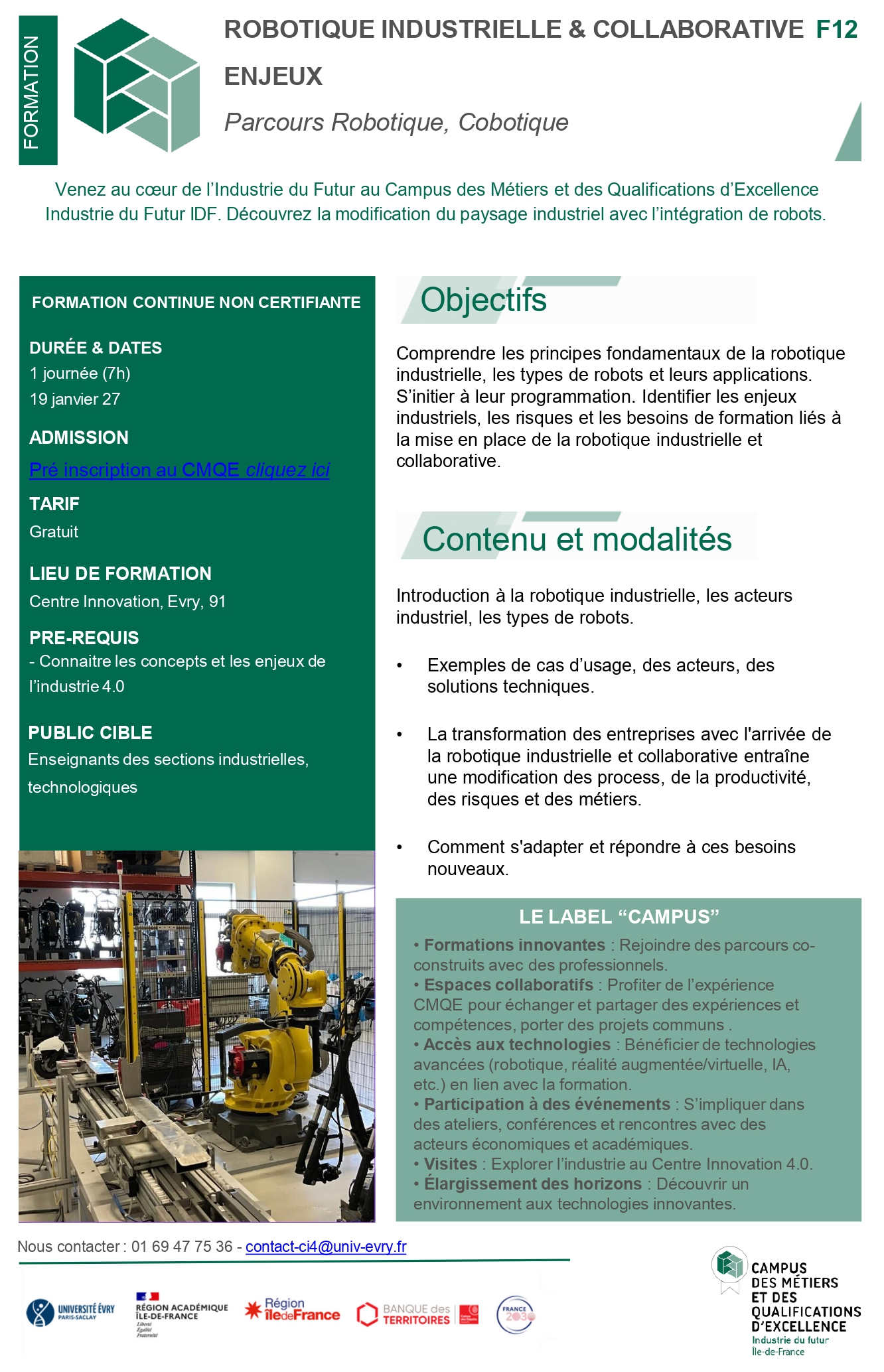 Catalogue Formation 15