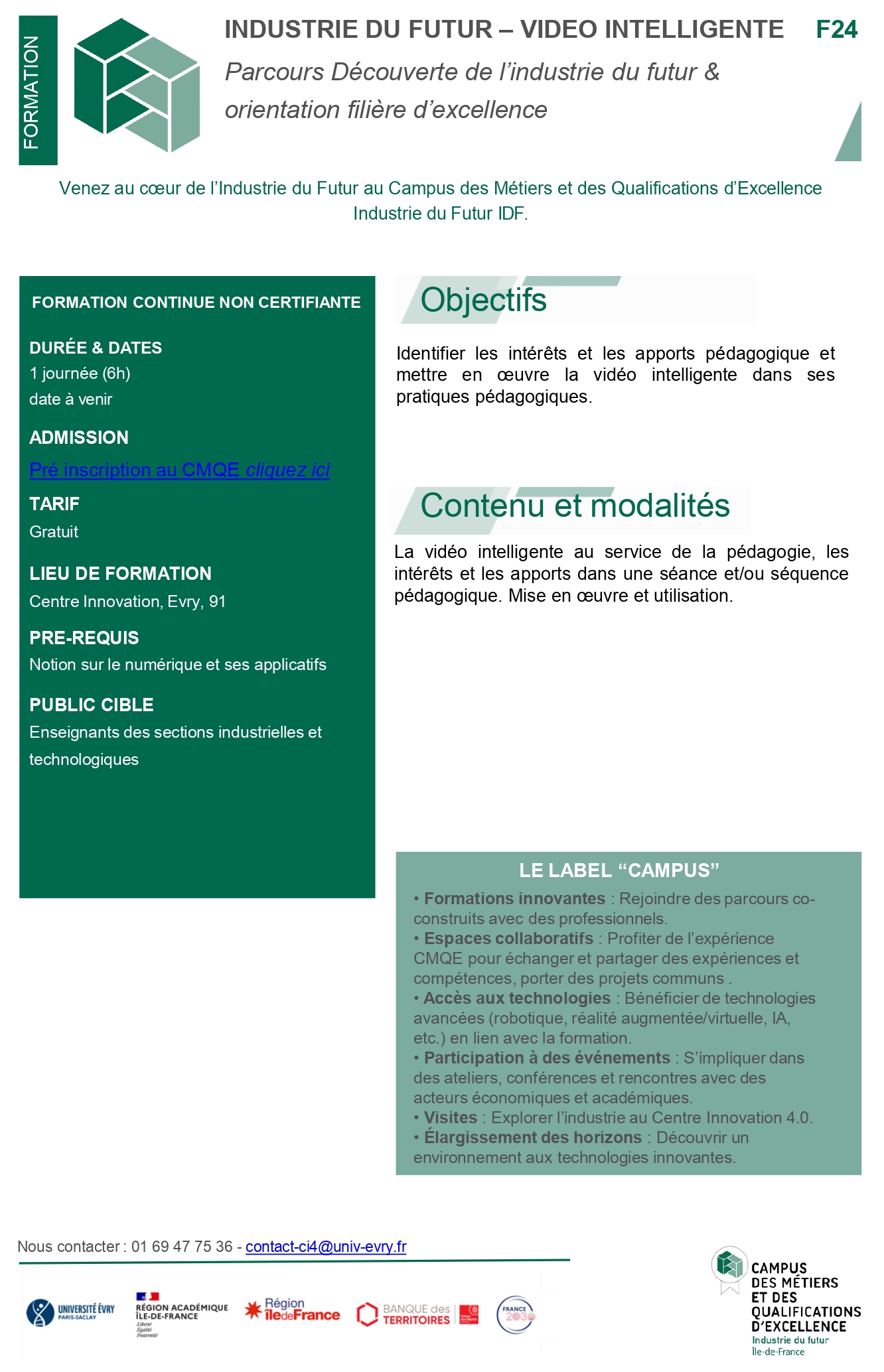 Catalogue Formation 27